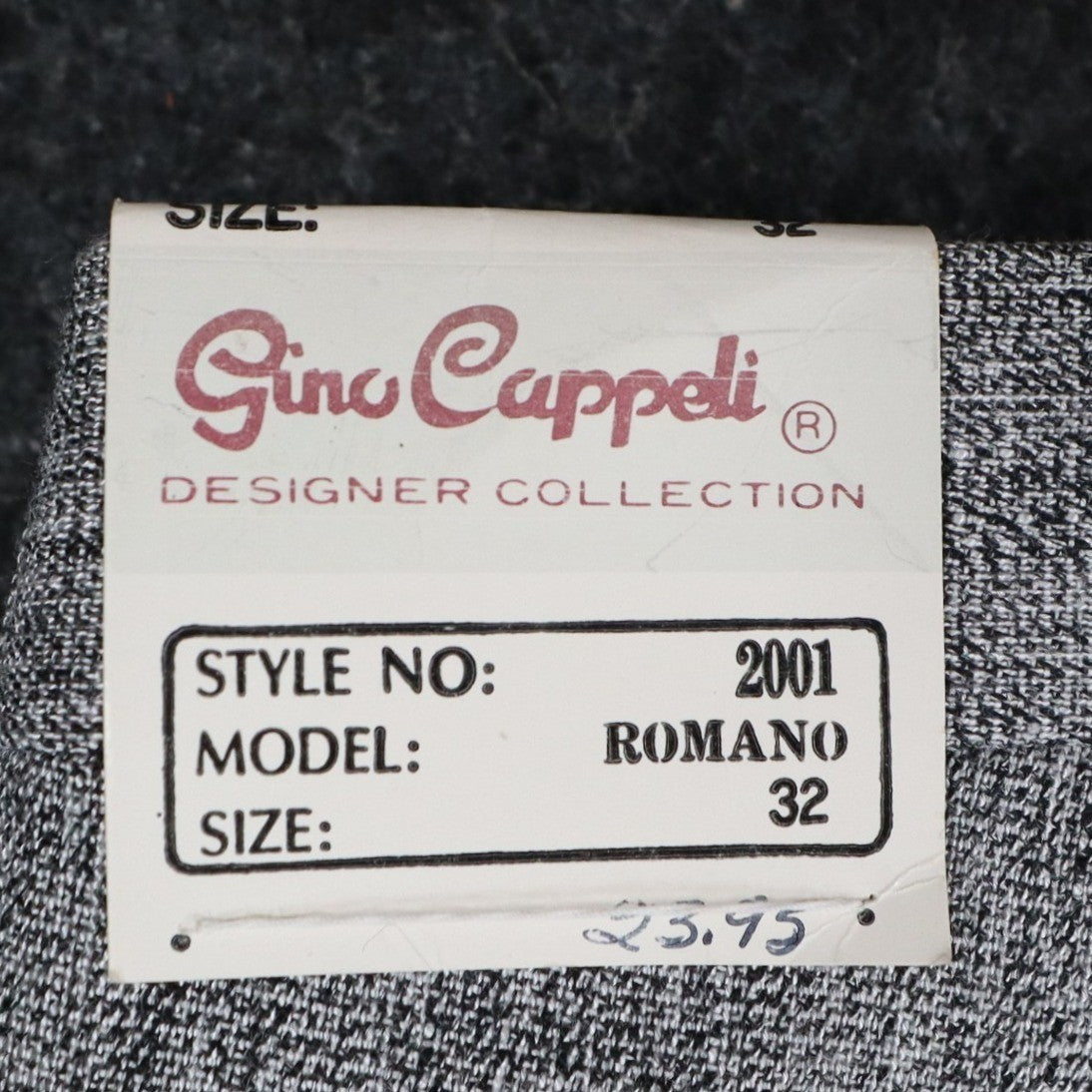 Gino Cappeli Trousers Mens 32 Vintage 90s Gray Pleated Romano Dress Pants NEW - take2supply