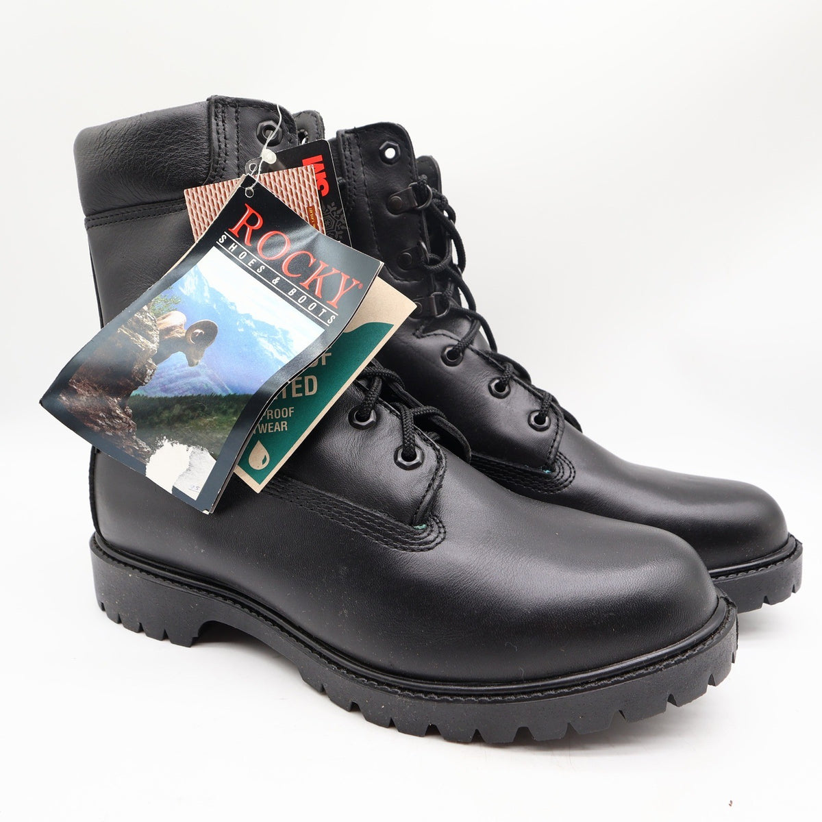 Rocky Y2K RB1950 Boots Mens 9 EW Black Leather Thinsulate NWT - take2supply