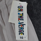 On The Verge Pleated Shorts Women 10 Vintage 90s Beige Cotton Made in USA NWT - take2supply