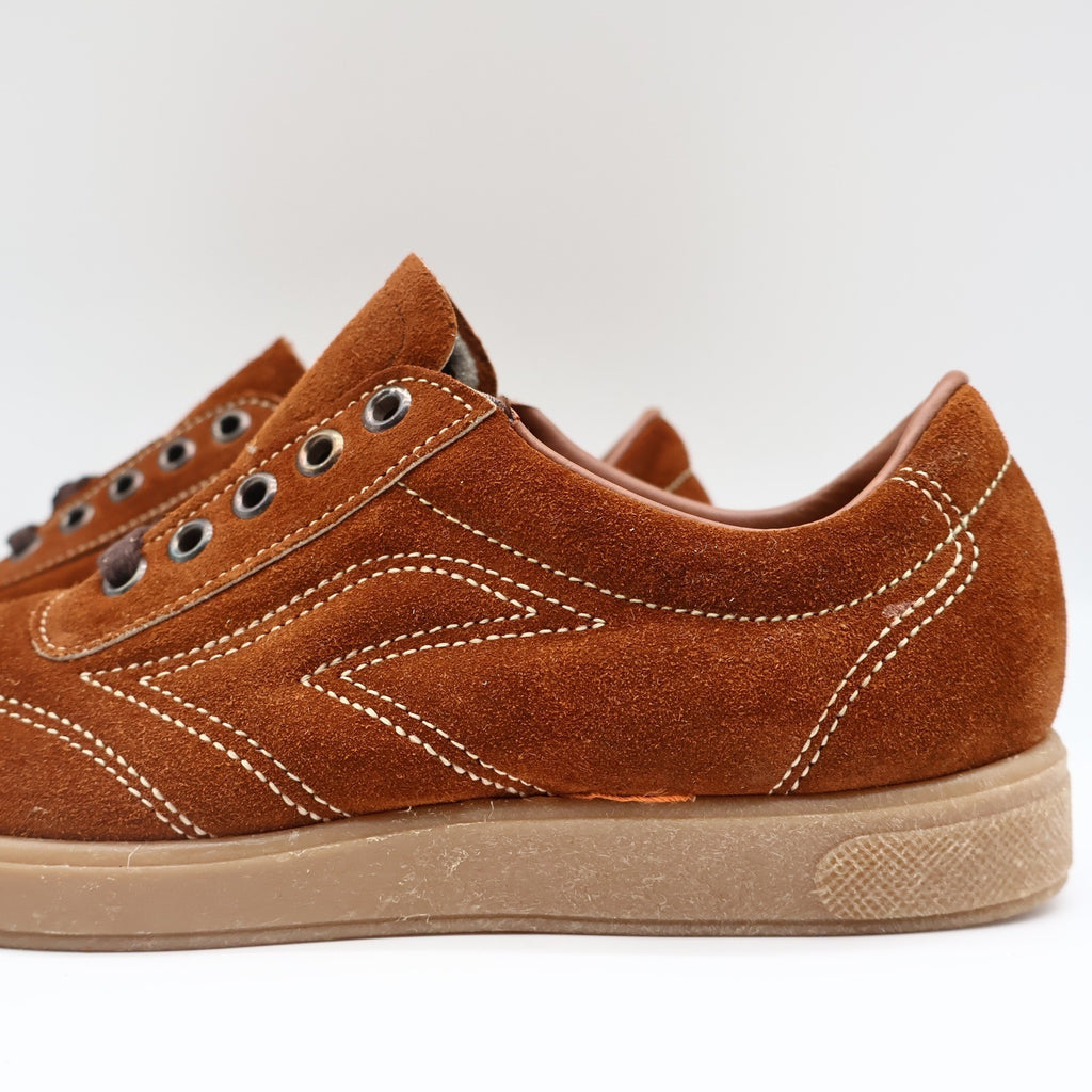 Walker Oxford Sneakers 5.5 D Vintage Brown Suede Gum Sole Deadstock Retro - take2supply