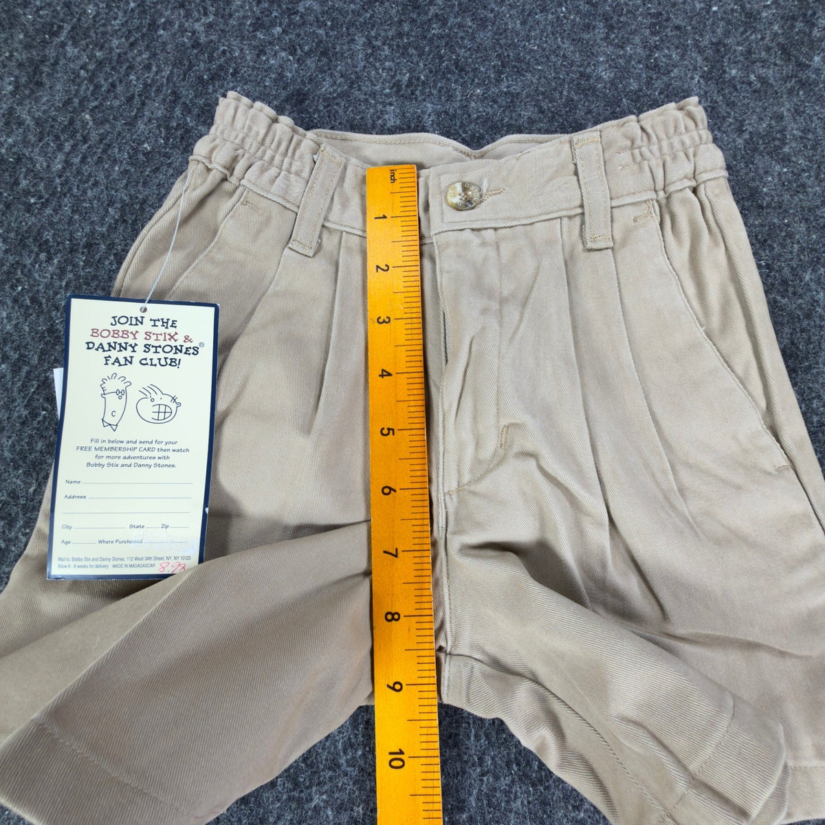 Bobby Stix Vintage 90s Chino Shorts Boys 3T Khaki Cotton NWT - take2supply