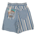Lee Striped Denim Shorts Girls 8 Slim Vintage 90s USA Deadstock Blue White - take2supply