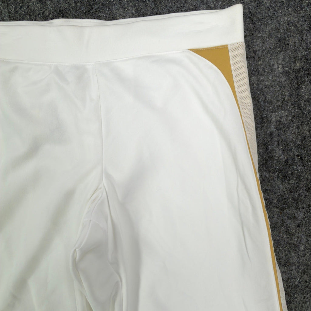Nike Y2K Dri-FIT Athletic Shorts Womens Small White Gold 238735-100 NWT - take2supply