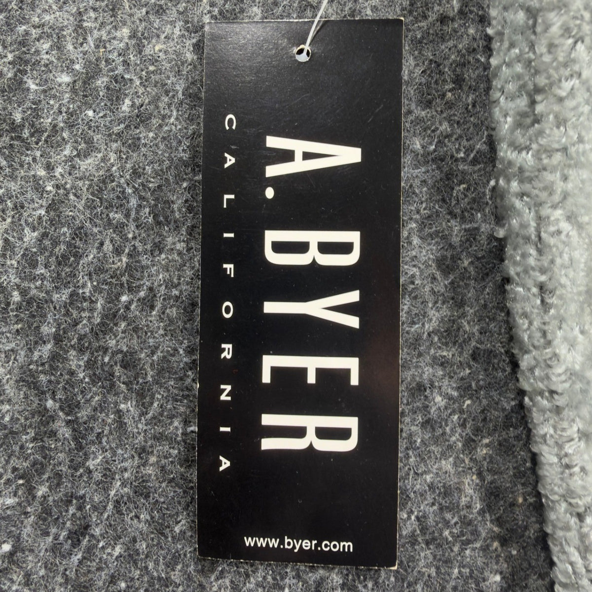 A. Byer Y2K Textured Tee Womens M Gray Polyester NWT - take2supply