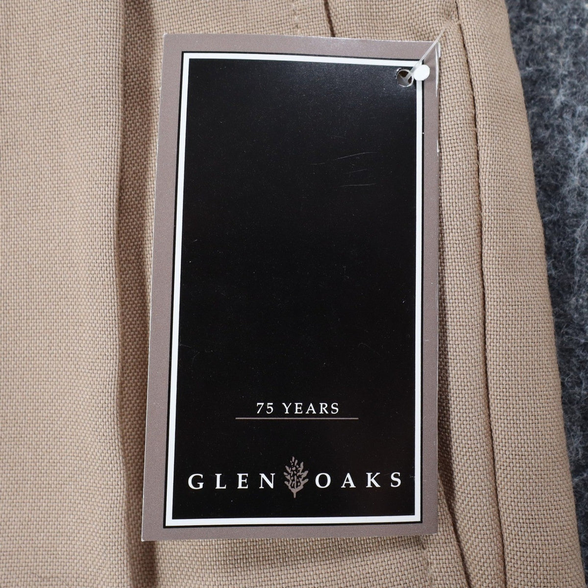 Glen Oaks Pleated Trousers Mens 33x30 Vintage 90s Tan Wool Blend Deadstock USA - take2supply