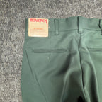 Maverick 70s Vintage Flare Trousers Mens 30x32 Green Polyester NWT Deadstock - take2supply