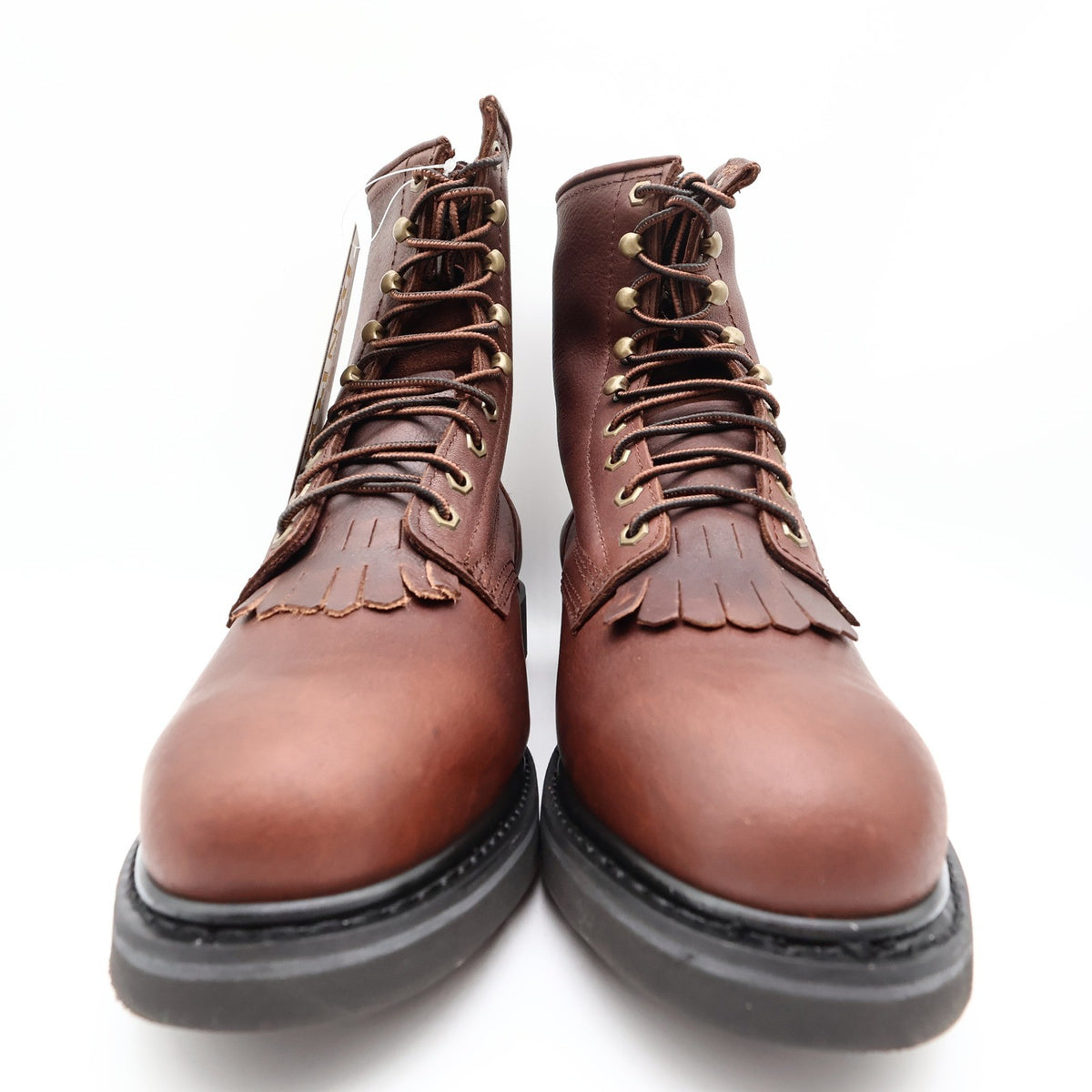 Dan Post Lace Up Work Boots Mens 12D Brown Oily Leather Kiltie DP69612 NWT - take2supply