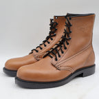 Walker Work Boots Mens 11 Vintage USA Leather Tan Brown Lace Up 8 Inch 709 NEW - take2supply