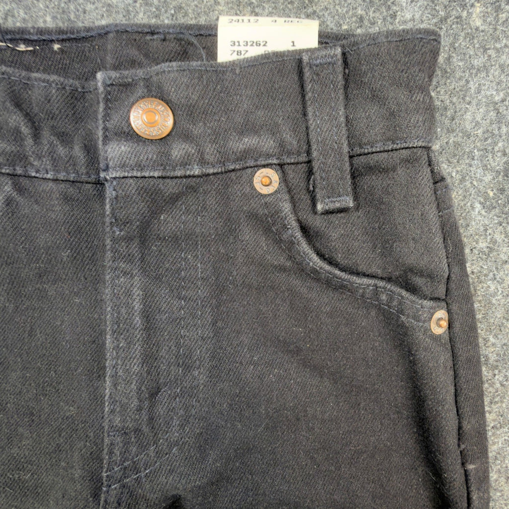 Levi's Vintage 90s 550 Relaxed Fit Jeans Kids 4 Black Made in USA NWT - take2supply