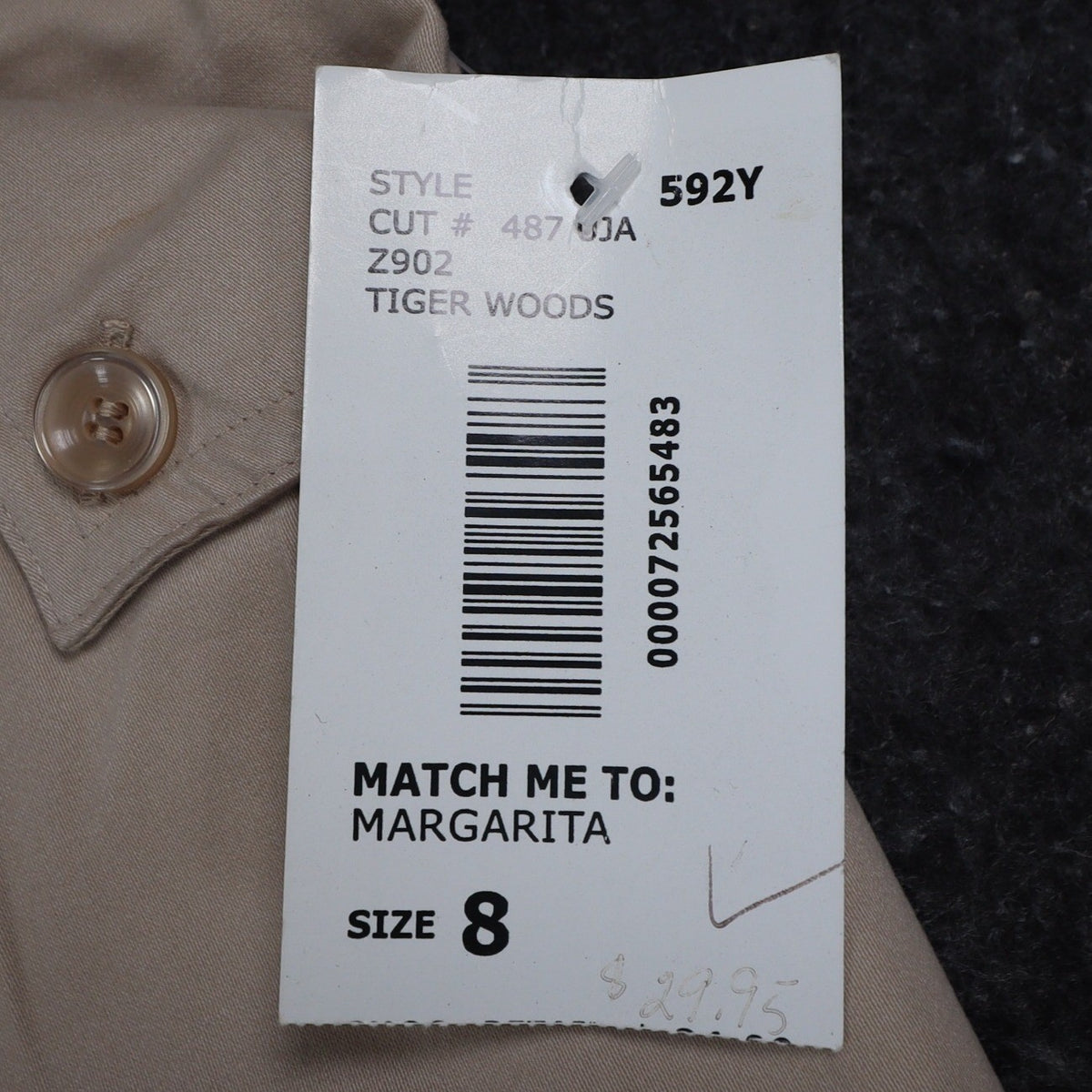 N Touch Dress Pants Womens 8 Khaki Beige Stretch Cotton Straight Leg New NWT - take2supply