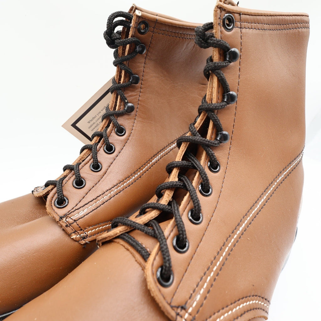 Walker Vintage 709 Work Boots Mens 12 D Brown Leather Deadstock New NIB USA Made - take2supply