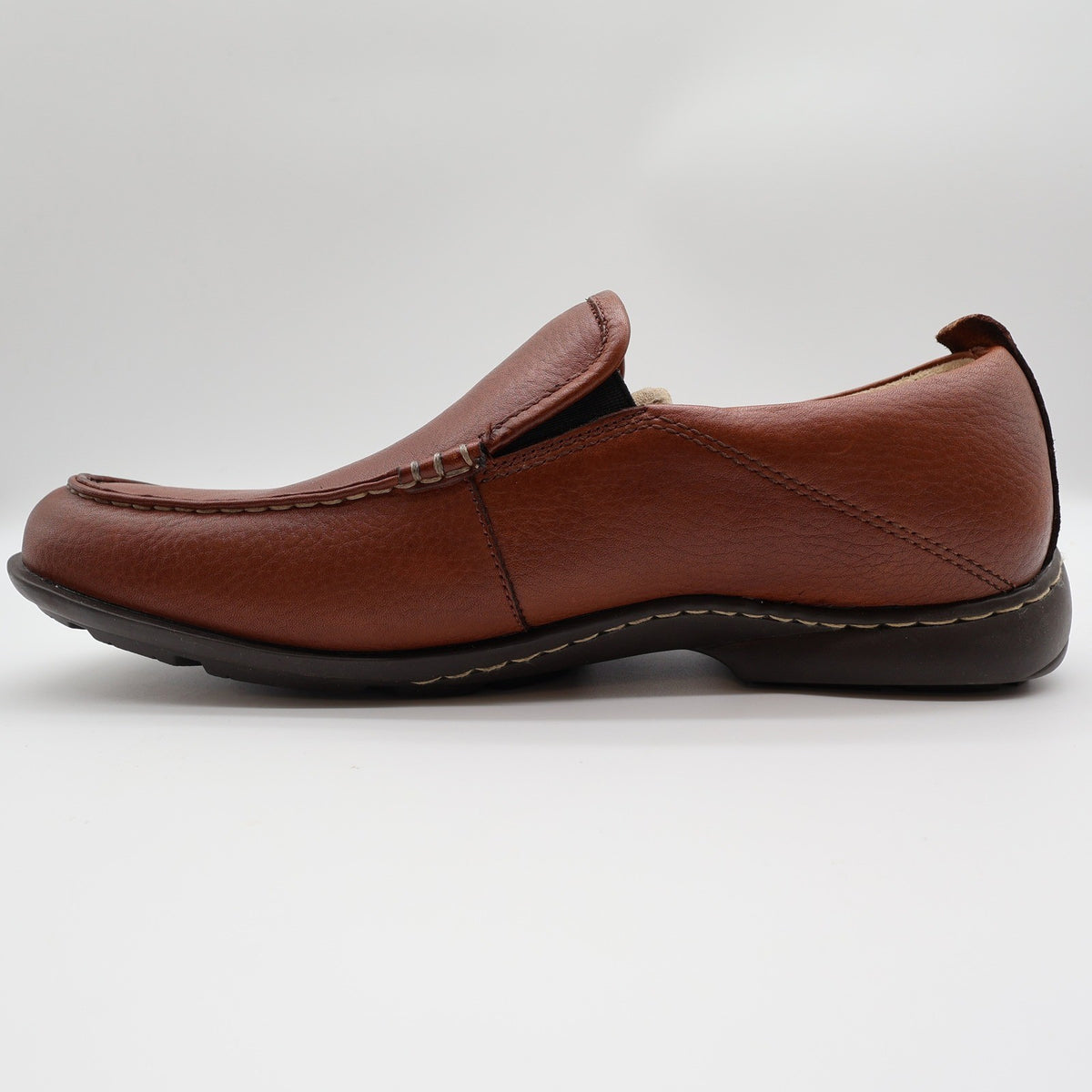 Hush Puppies GT Mens 10.5 M Red Brown Leather Slip On Loafers H12466 Shoes - take2supply