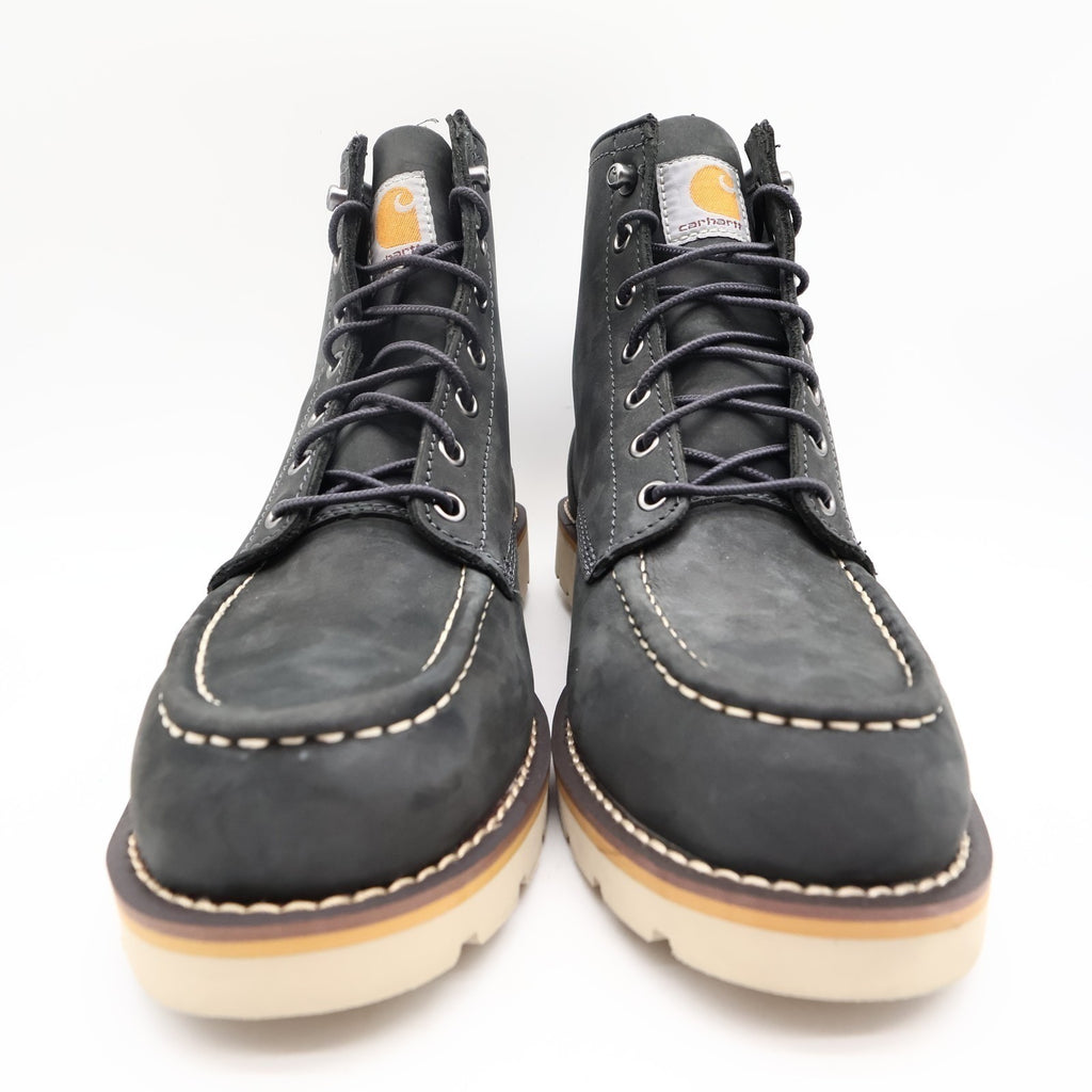 Carhartt Moc Toe Wedge Boot Women 9 Black Leather Work Boots FW6027-W New - take2supply
