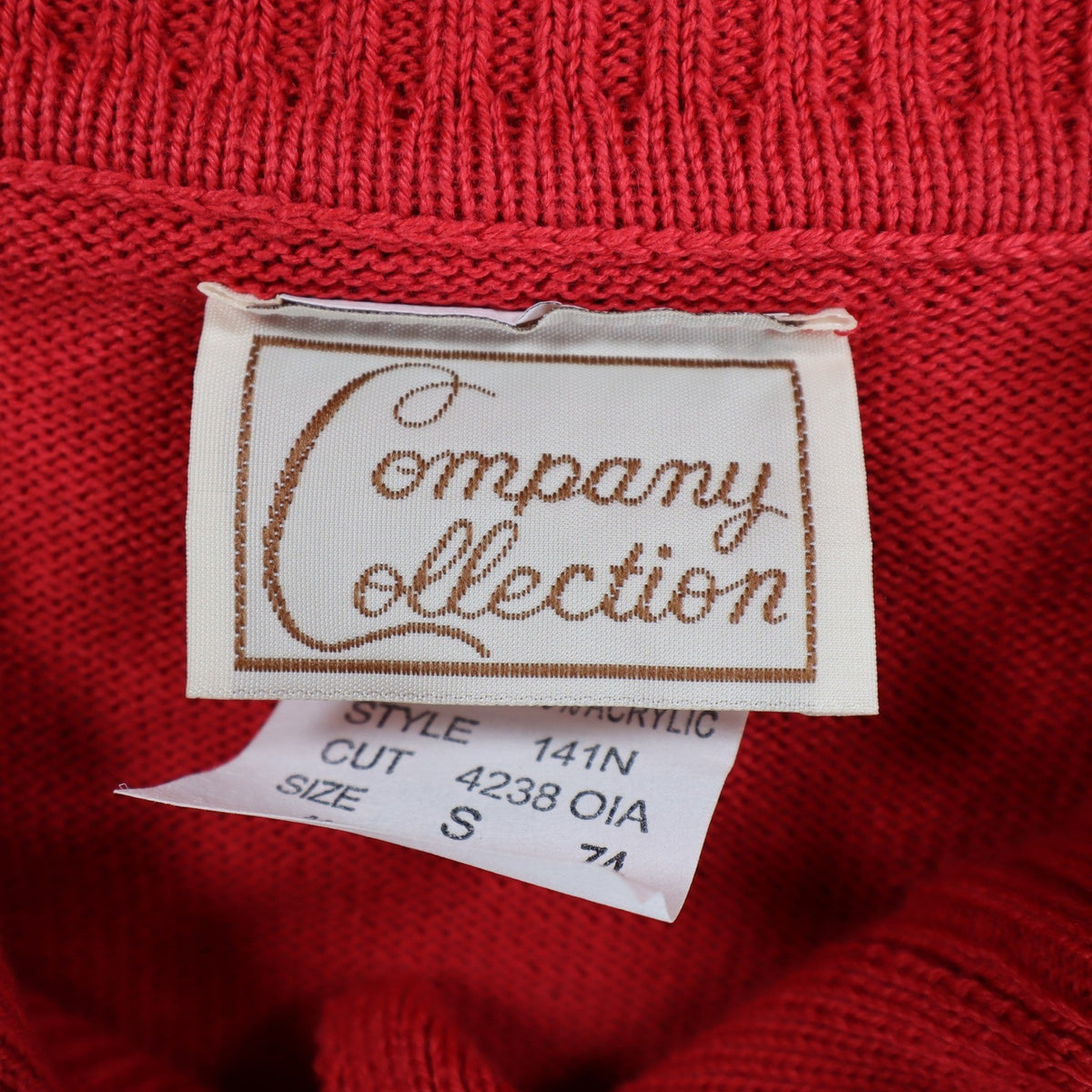 Company Collection Cardigan Womens XL Vintage Pink Cable Knit Button Front C1209 - take2supply