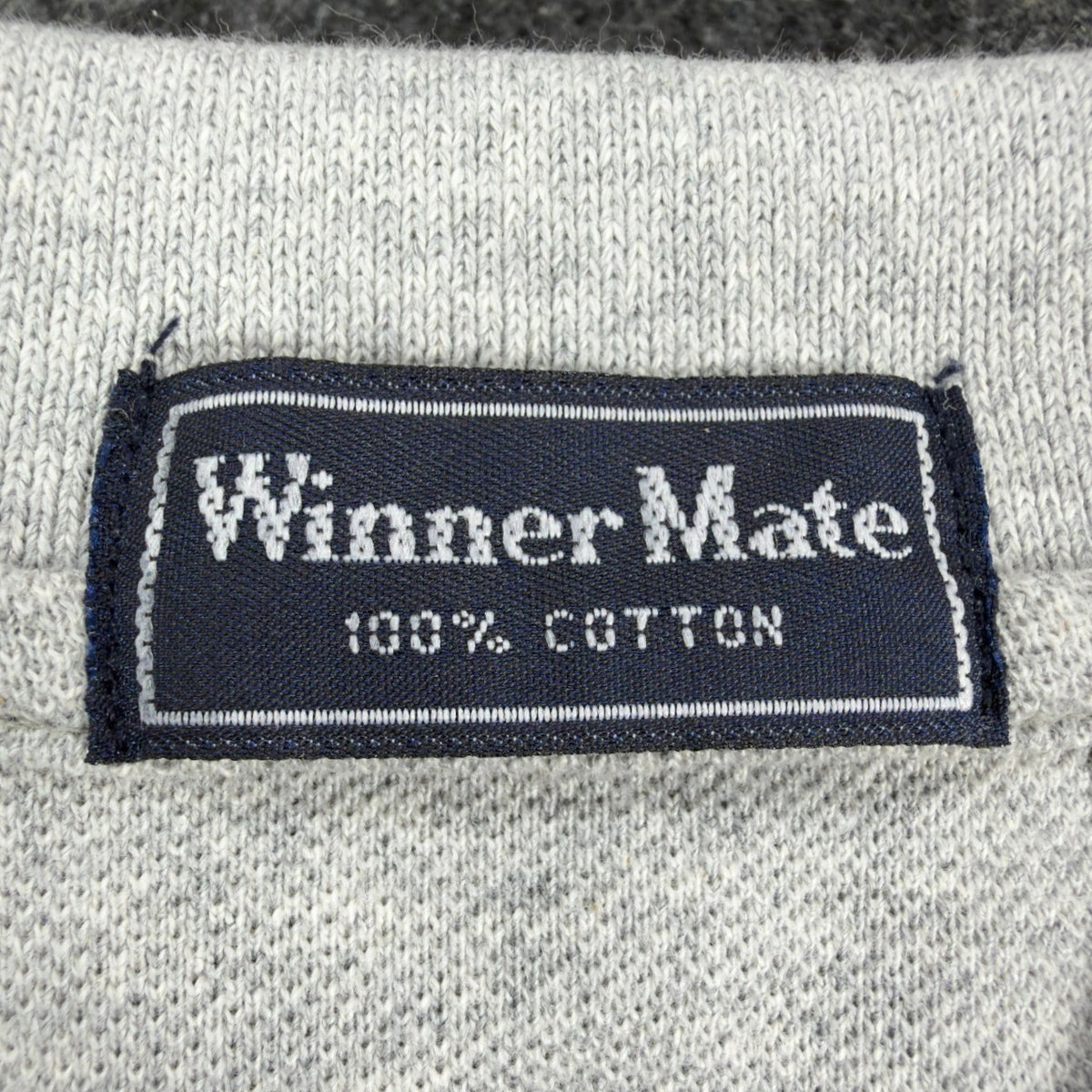 Winner Mate Long Sleeve Polo Shirt Mens Medium Gray Cotton NWT New - take2supply