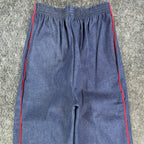 Young Maverick Vintage 80s Jeans Girls 10 Blue Cotton Red Piping NWT NOS USA - take2supply
