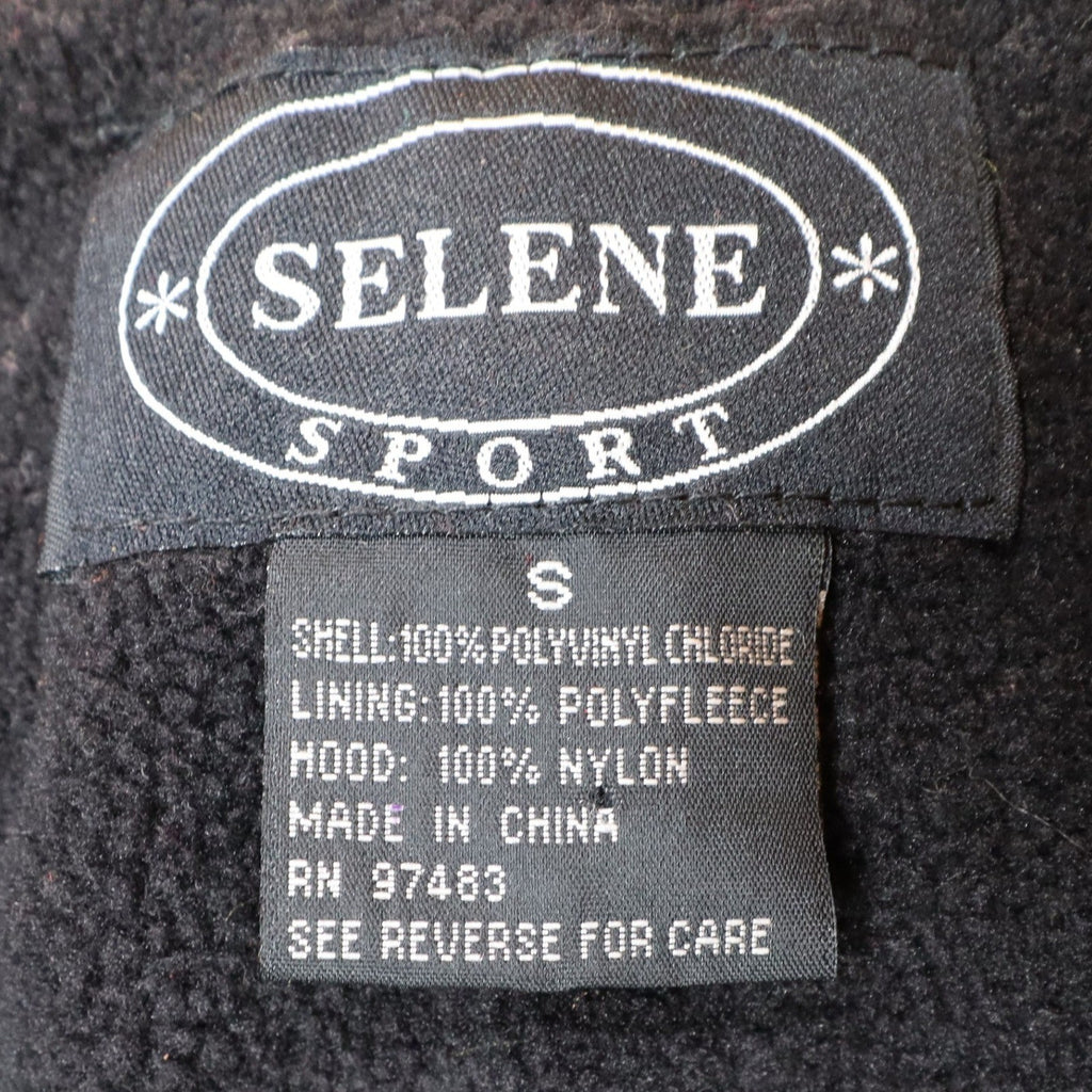 Selene Sport Vest Womens Small Vintage Y2K Yellow Fleece Lined Utility Shell - take2supply