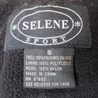 Selene Sport Vest Womens Small Vintage Y2K Yellow Fleece Lined Utility Shell - take2supply