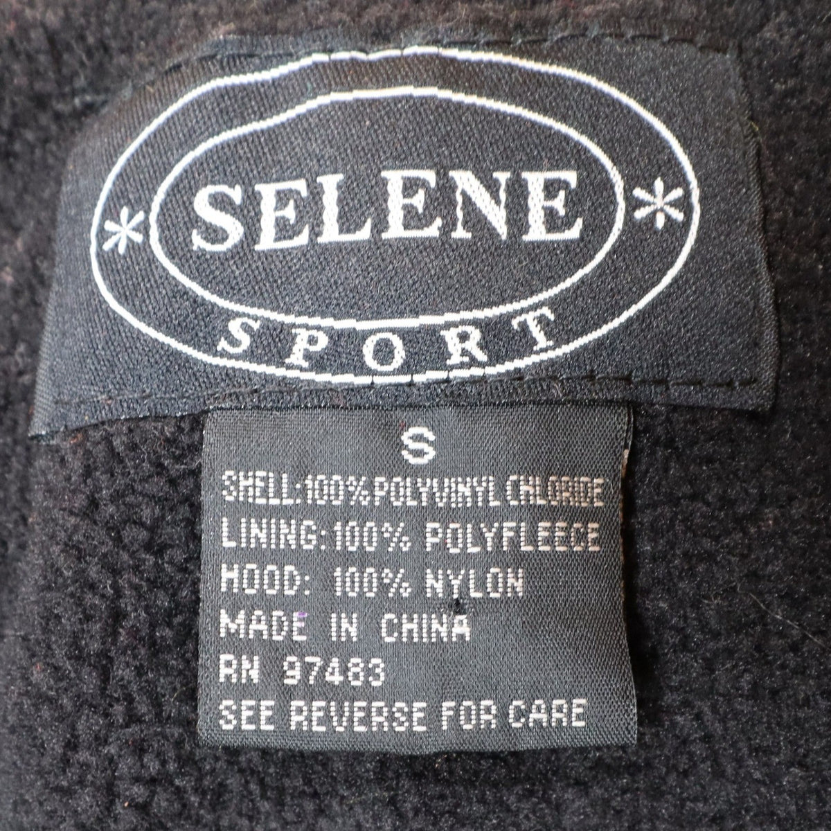 Selene Sport Vest Womens Small Vintage Y2K Yellow Fleece Lined Utility Shell - take2supply