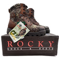 Rocky Y2K Wild Dawg 6" Hunting Boots Mens 8.5 MW Camo Leather New - take2supply