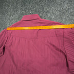 ELY CATTLEMAN Modern Western Shirt Mens XXL Burgundy Pearl Snap NWT - take2supply