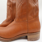 Walker Vintage Western Boots Mens 11 Brown Leather Deadstock NIB USA Made - take2supply