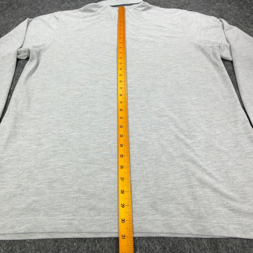 Harriton Long Sleeve Polo Mens XL Gray Cotton Blend M265L New No Tags - take2supply