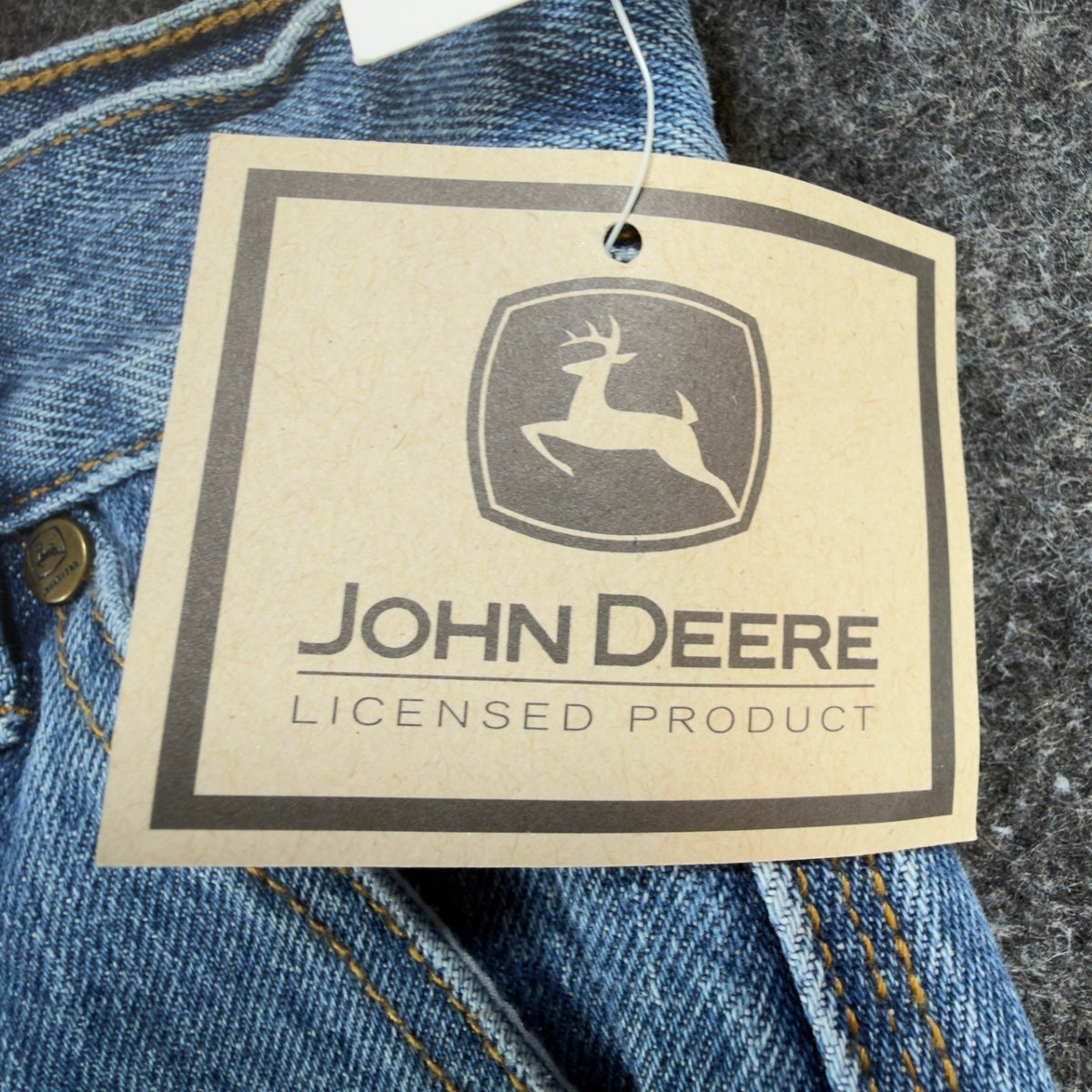 John Deere Y2K Carpenter Denim Shorts Boys 12 Stone Wash Cotton NWT Deadstock - take2supply