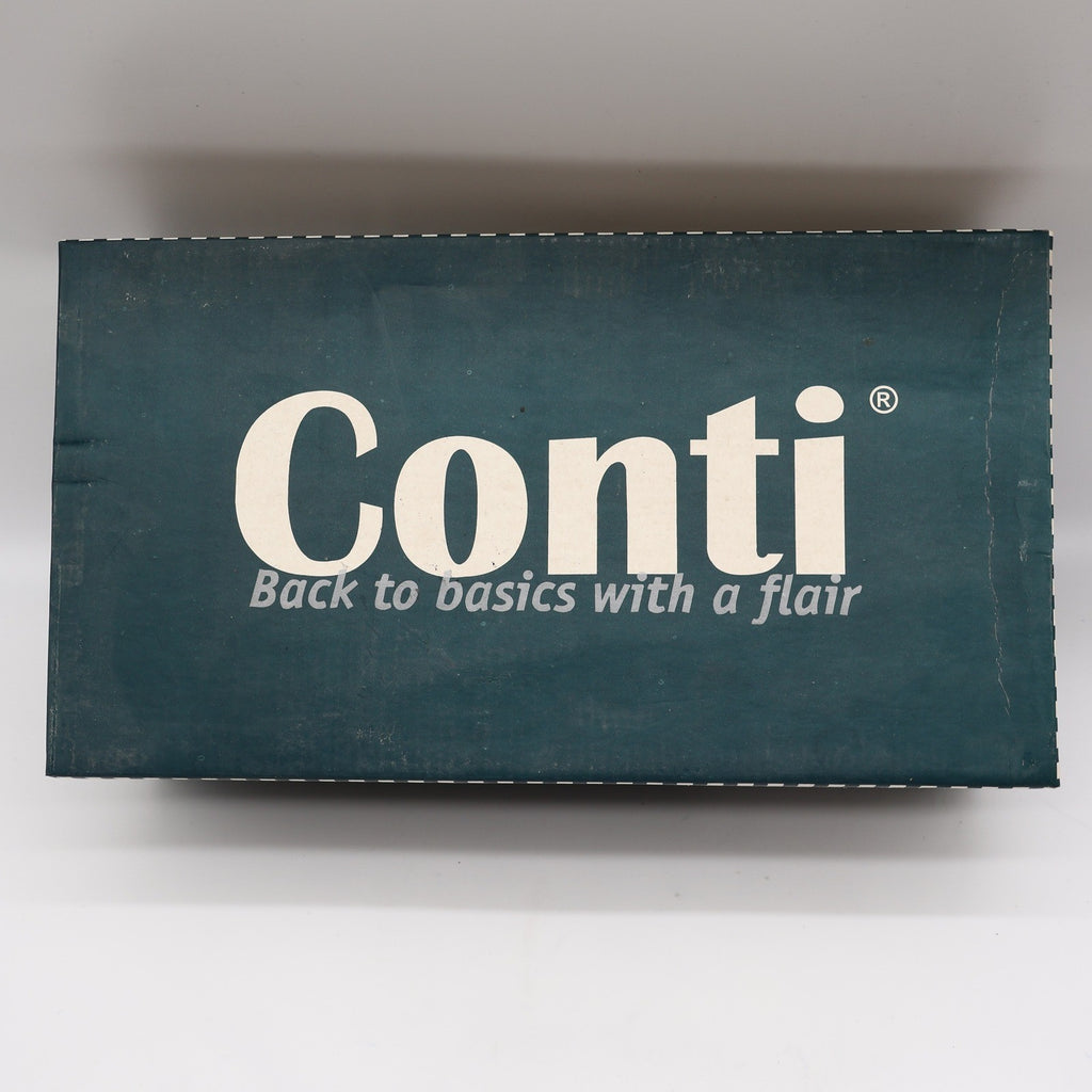 Conti Oxford Shoes Mens 9 D Vintage Brown Leather Cap Toe Brogue H1005 NOS - take2supply