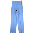 Donnkenny 80s Vintage Slacks Women 10 Blue Poly Visa Stretch High Waist NWT USA - take2supply