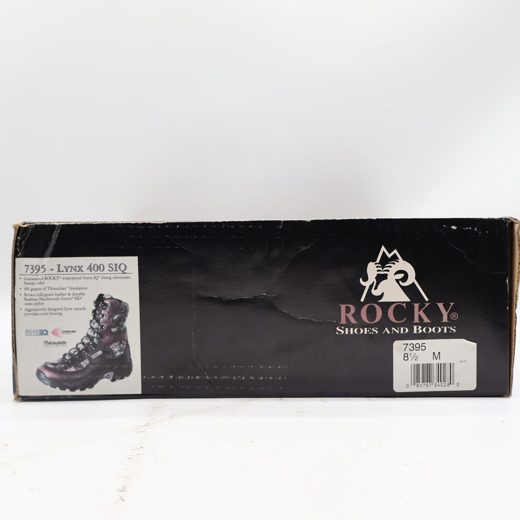 Rocky Lynx 400 SIQ Hunting Boots Mens 8.5 M Brown Leather Camo Thinsulate 7395 - take2supply