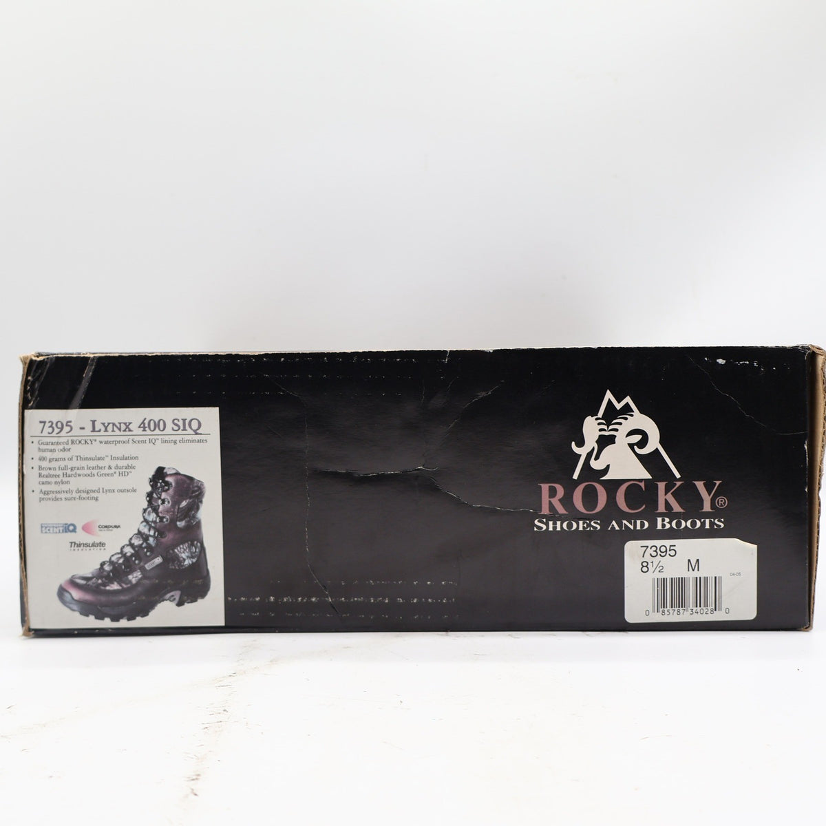Rocky Lynx 400 SIQ Hunting Boots Mens 8.5 M Brown Leather Camo Thinsulate 7395 - take2supply