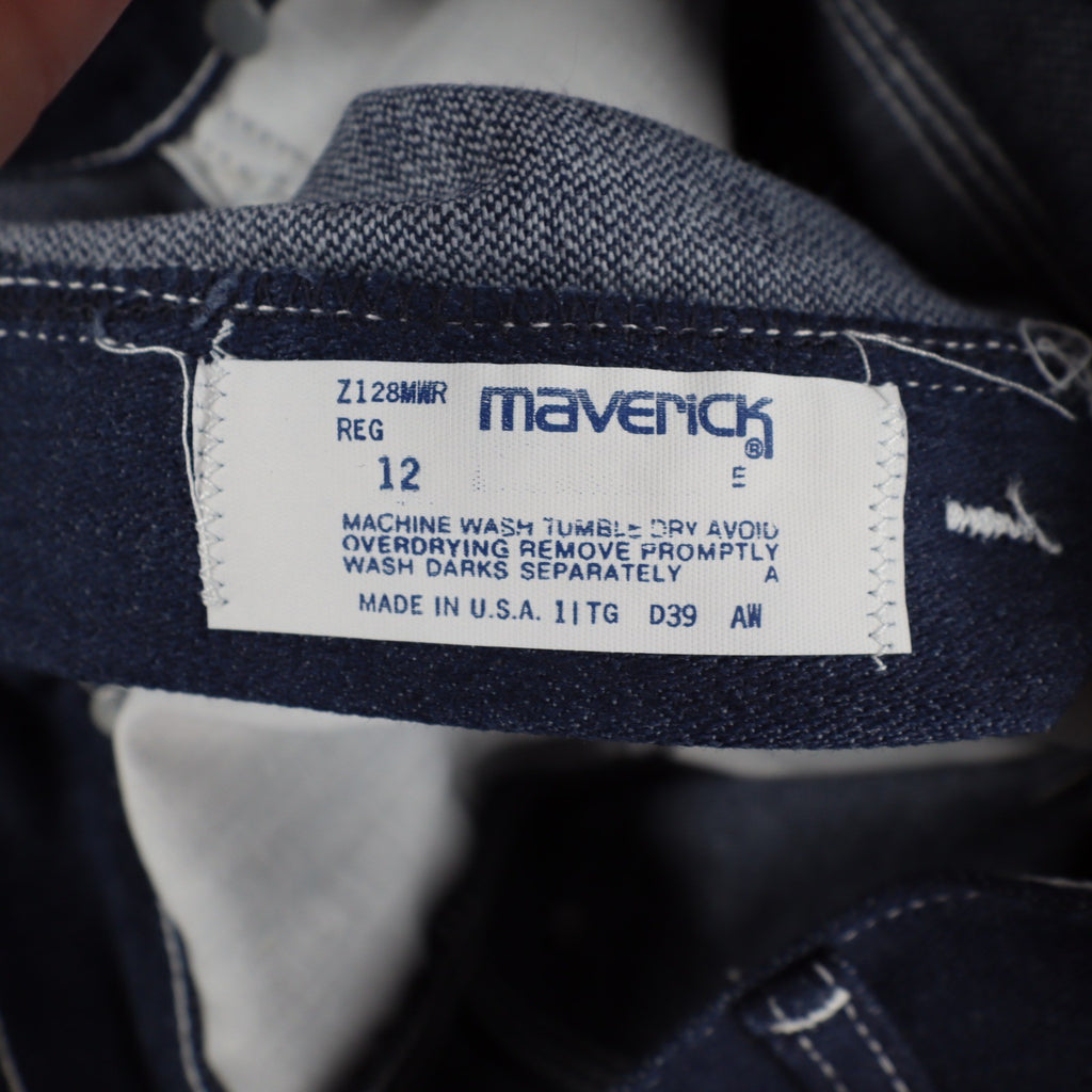 Maverick Straight Leg Jeans Boys 12 Regular Vintage 70s Blue Deadstock USA NWT - take2supply