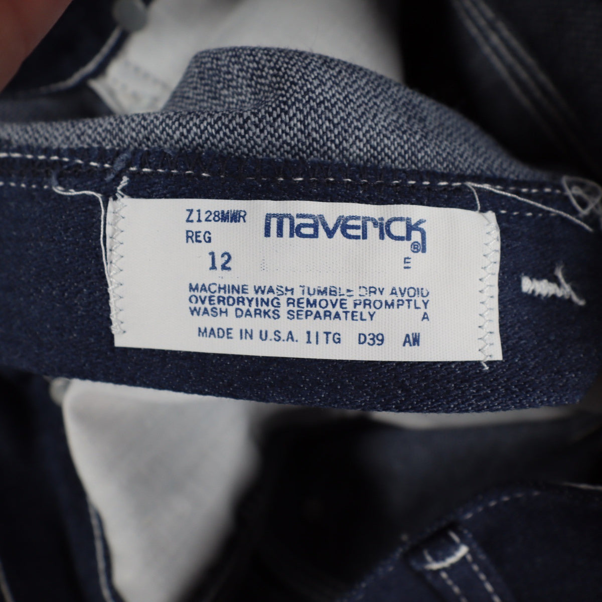 Maverick Straight Leg Jeans Boys 12 Regular Vintage 70s Blue Deadstock USA NWT - take2supply