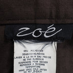 Zoe Pants Womens 16 Taupe Brown Grommet Straight Leg Canada NWT NOS - take2supply
