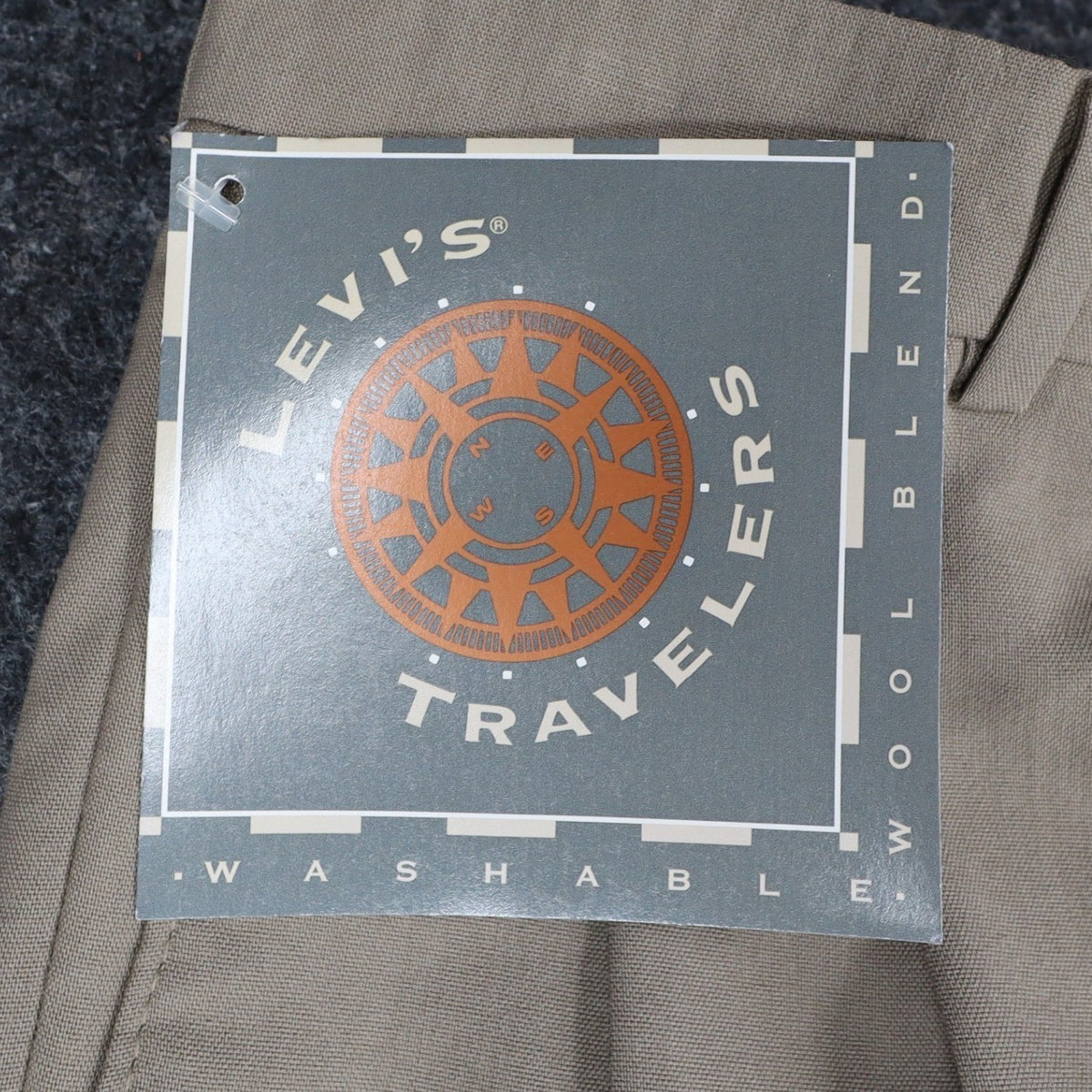 Levi's Travelers Dress Pants Mens 32x32 Vintage 90s Tan Wool Blend Pleated New - take2supply
