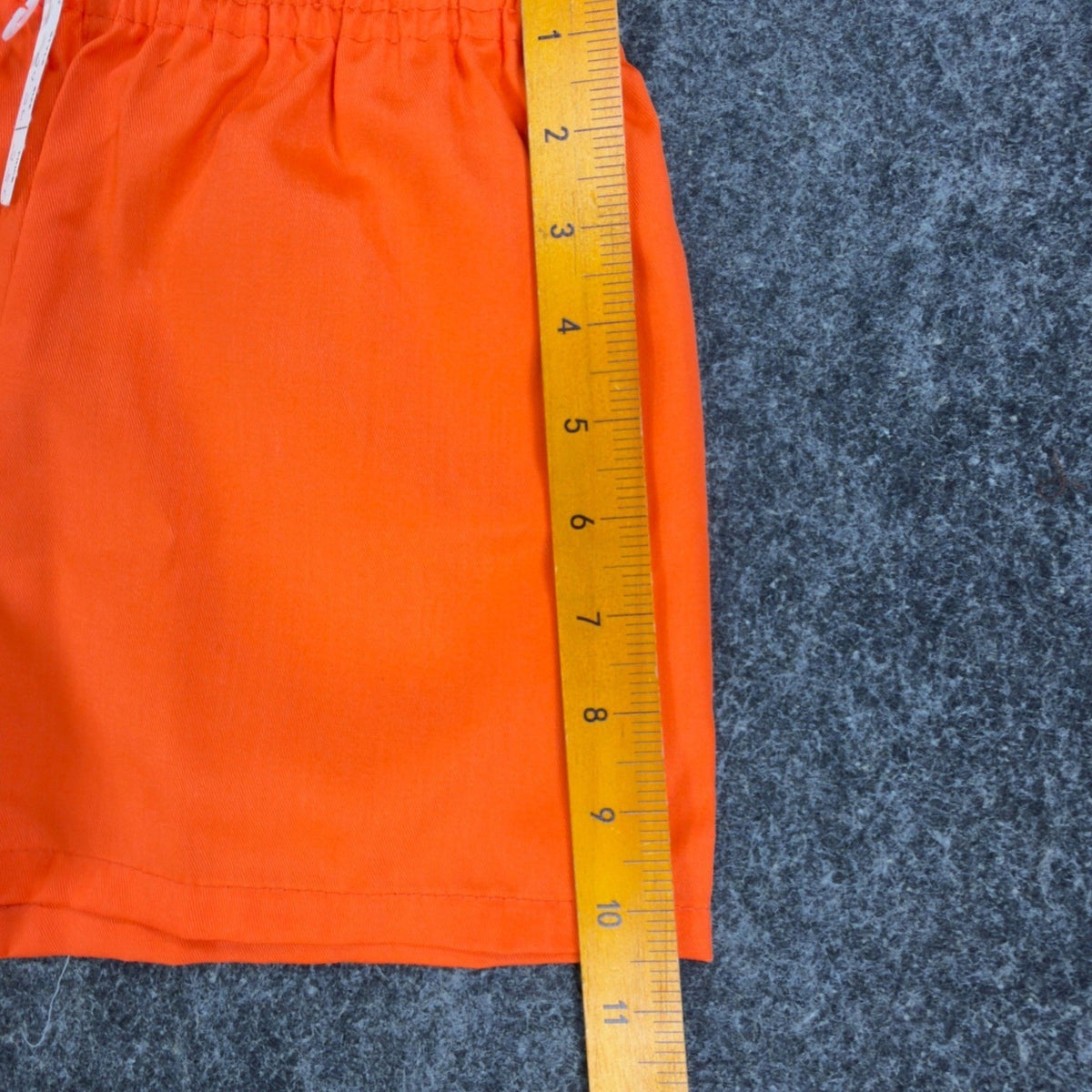 Fruit of the Loom Vintage 70s Shorts Kids XS Orange Cotton Deadstock NWT - take2supply