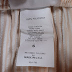 Lucia Broomstick Skirt Small Vintage 90s Peach Cream Tiered Crinkle Maxi USA NWT - take2supply