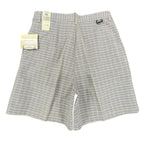 Vintage Lee Casuals Pleated Shorts Womens 14 Medium Plaid Cotton NWT 90s - take2supply