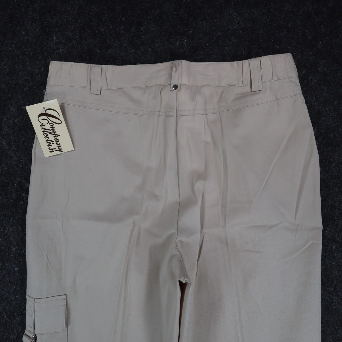 Company Collection Cargo Pants Womens 12 Beige Cotton Stretch Straight Leg NWT - take2supply