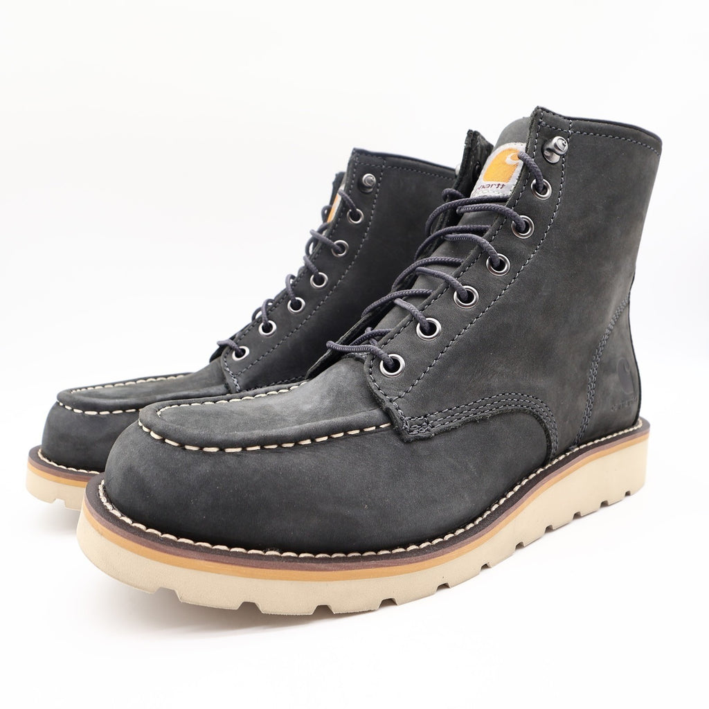 Carhartt Moc Toe Wedge Boot Women 9 Black Leather Work Boots FW6027-W New - take2supply