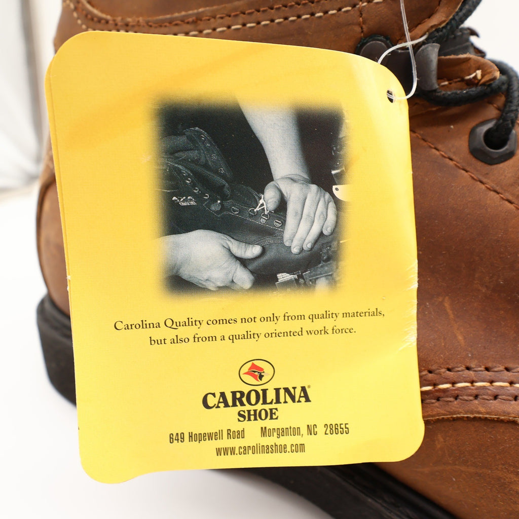 Carolina Steel Toe Work Boots Mens 11.5 D Brown Leather USA Made New NWT 139 - take2supply