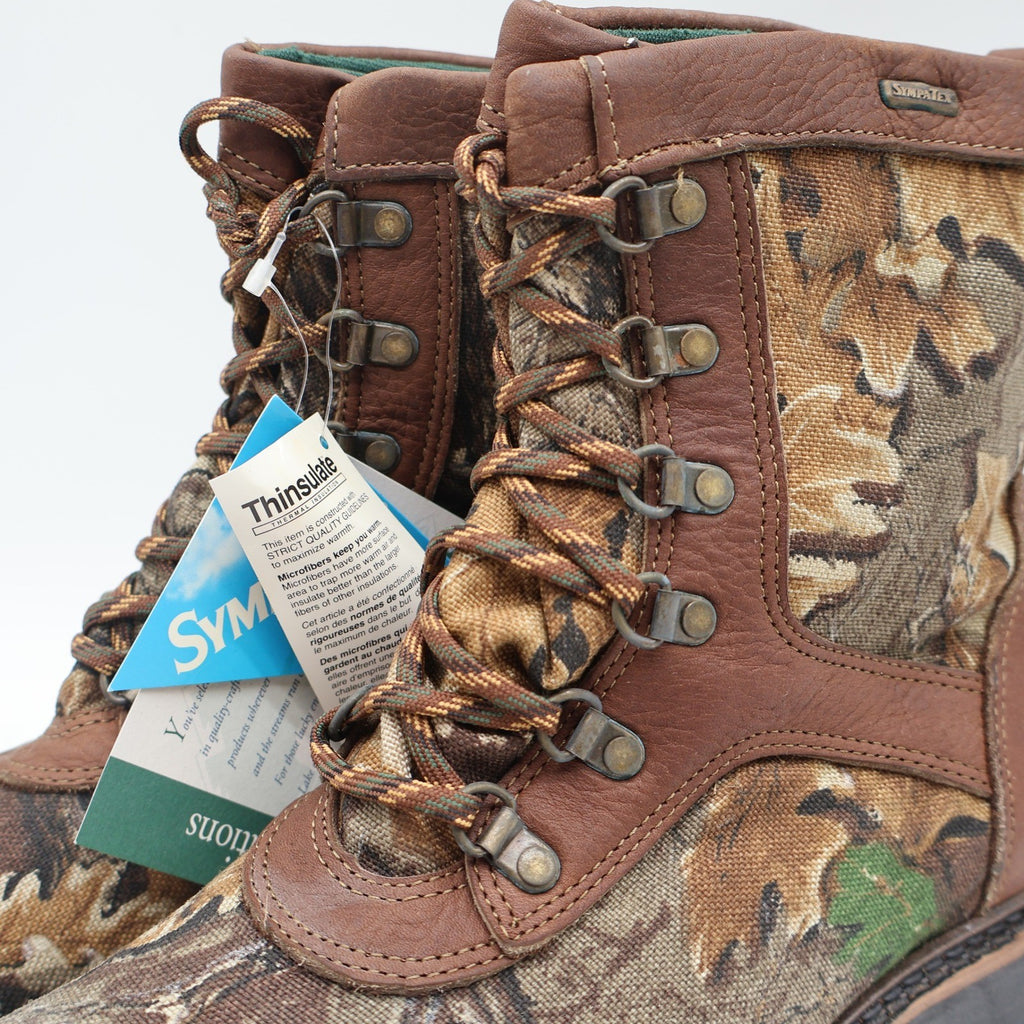 Lake of the Woods Hunting Boots Mens 8 D Vintage Camo Leather Thinsulate USA NIB - take2supply