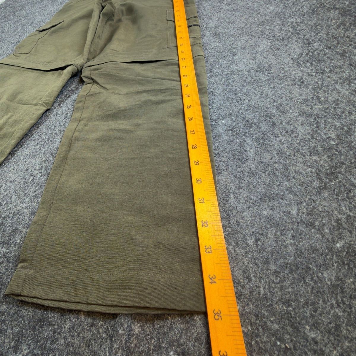 Lee Pipes Cargo Pants Boys 12 Vintage 90s Y2K Olive Green Zip Off Convertible - take2supply