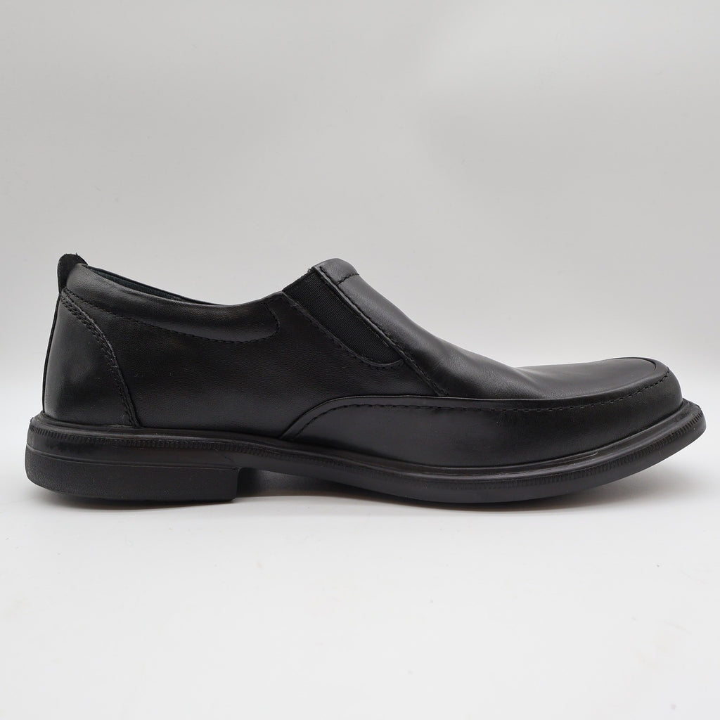 Hush Puppies Platon Hopper Mens 10 Wide Black Leather Slip On Loafer HM01686-001 - take2supply