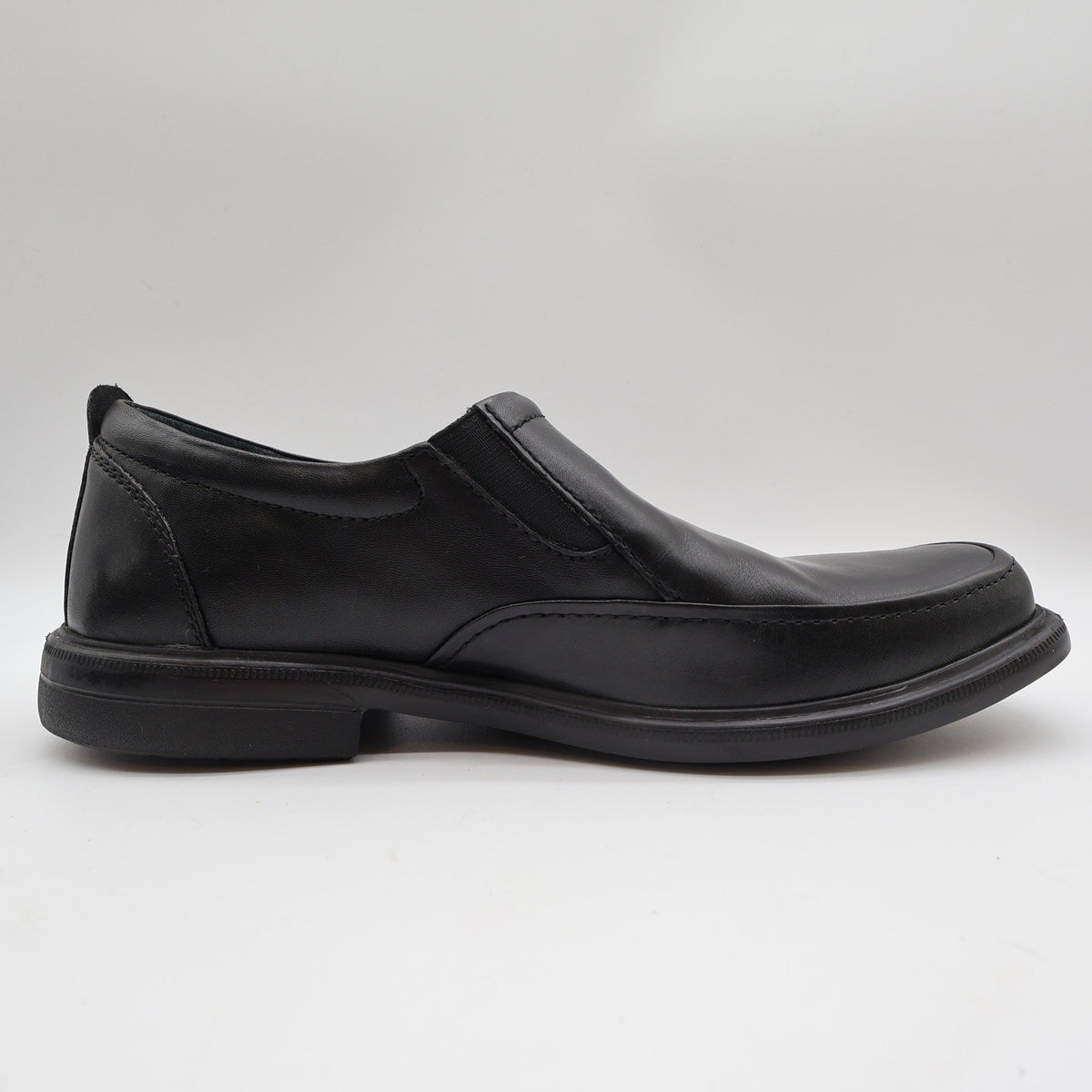 Hush Puppies Platon Hopper Mens 10 Wide Black Leather Slip On Loafer HM01686-001 - take2supply