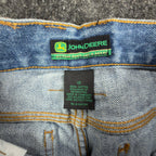 John Deere Y2K Carpenter Shorts Kids 12 Blue Denim NWT Stone Wash Workwear Denim - take2supply