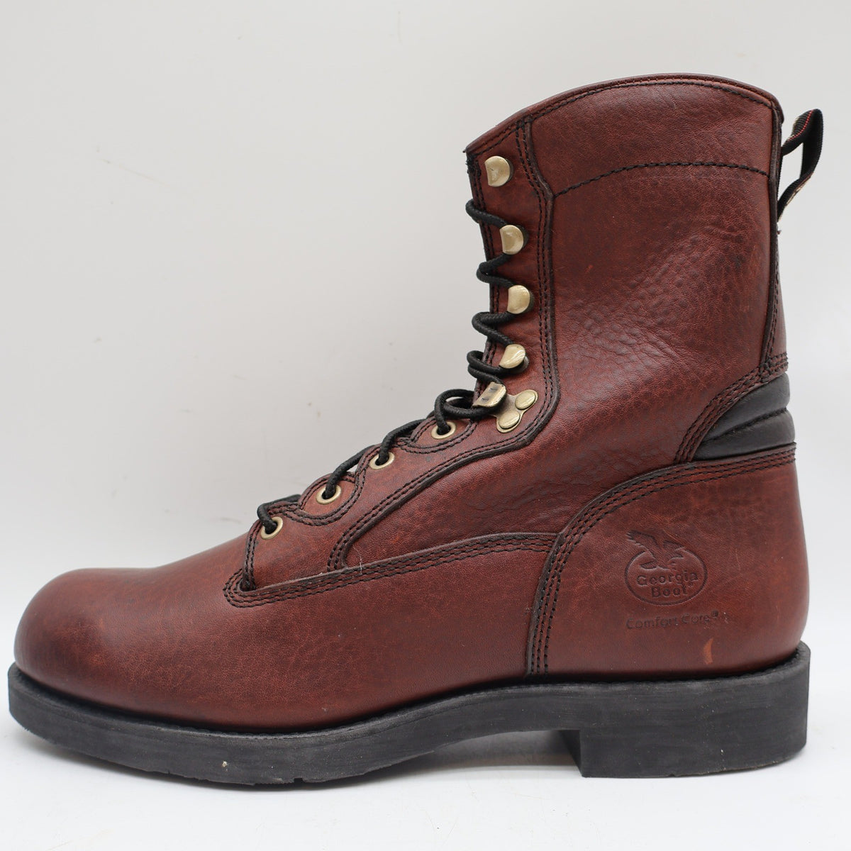Georgia Boot Carbo-Tec G8845 Mens 11M Work Boots Roan Brown Leather 8 Inch NIB - take2supply