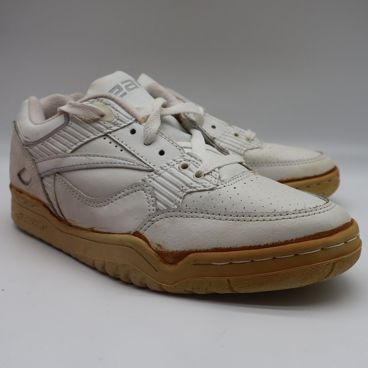 L.A. Gear Basketball Sneakers Women 7.5 Vintage 1990 White Leather Air System - take2supply