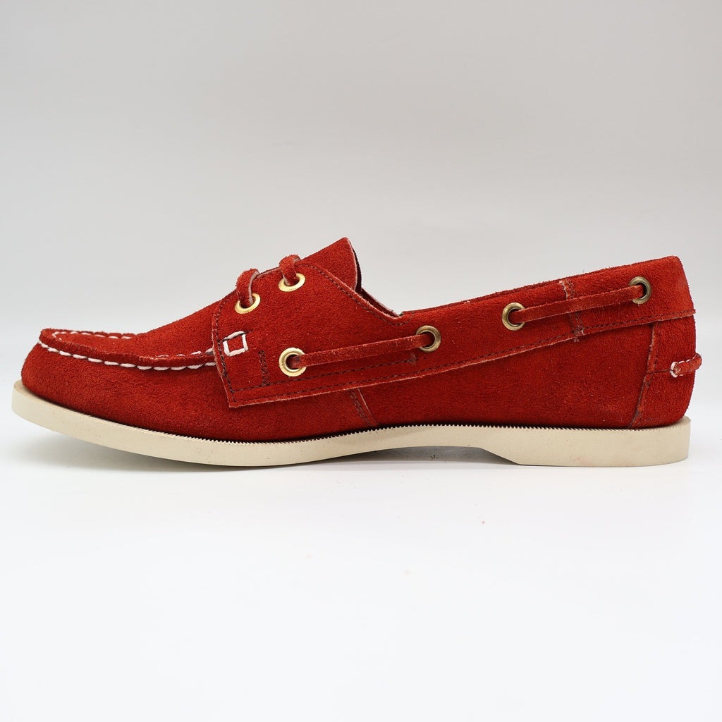 Vintage Boat Shoes Mens 8 Rust Red Suede Deadstock Mexico Moccasin W54421 - take2supply